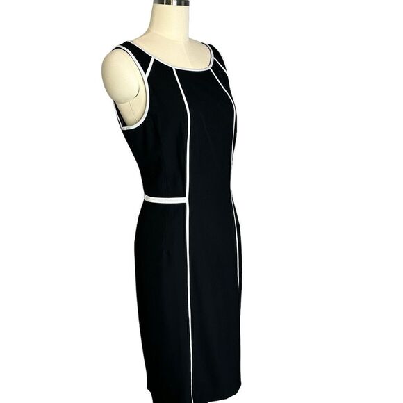 White House Black Market Black Midi Sheath| Size 10 - Picture 4 of 9